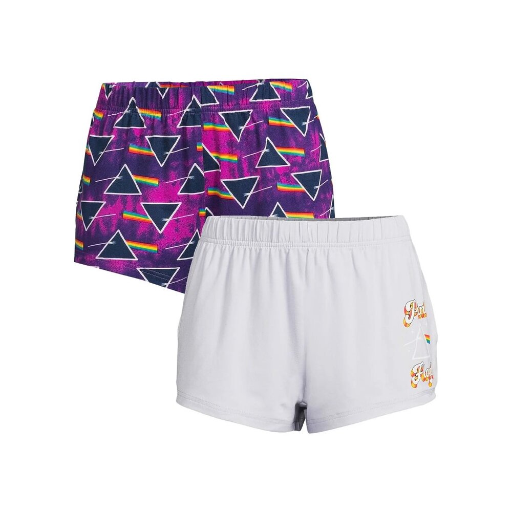 NEW Pink Floyd Women's Boxer Shorts 2-Pack XS 0-2